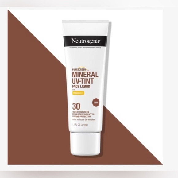 Neutrogena Purescreen+ UV Tinted Mineral face liquid Sunscreen in Deep new - Picture 2 of 5